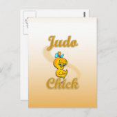 Judo Chick Postkarte (Vorne/Hinten)