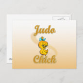Judo Chick Postkarte (Vorne/Hinten)