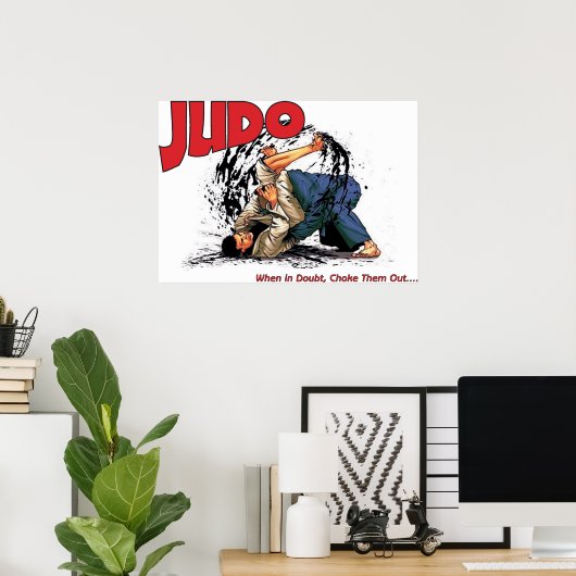 Judo Choke Out Poster (Heimbüro)