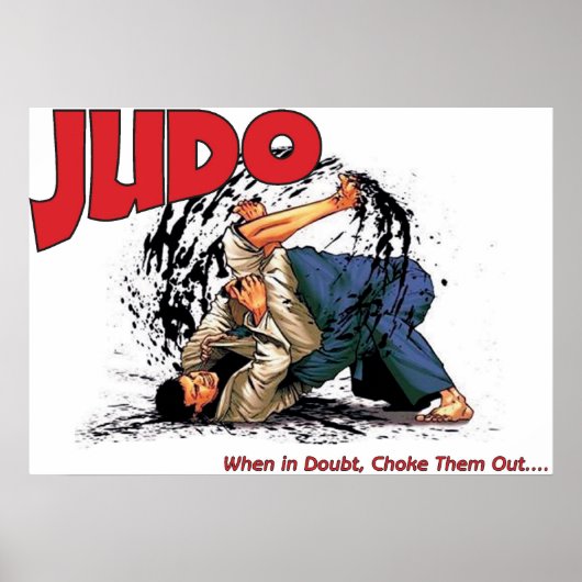 Judo Choke Out Poster (Vorne)