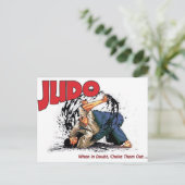 Judo Choke Out Postkarte (Stehend Vorderseite)
