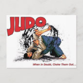 Judo Choke Out Postkarte (Vorderseite)