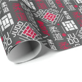 Judo - clean modern geometric pattern geschenkpapier (Rolleneckpunkt)