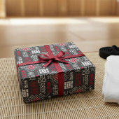 Judo - clean modern geometric pattern geschenkpapier