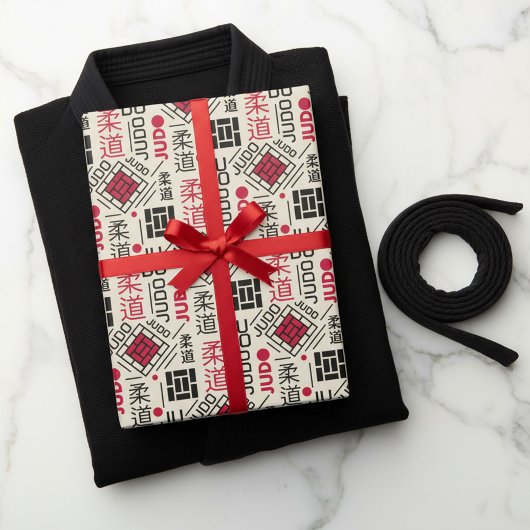 Judo - clean modern geometric pattern geschenkpapier