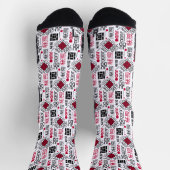 Judo - clean modern geometric pattern socken (Oben)