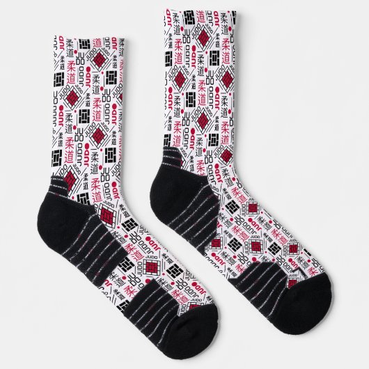 Judo - clean modern geometric pattern socken (Rechts)