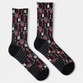 Judo - clean modern geometric pattern socken (Rechts)