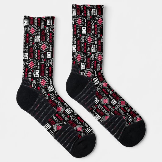 Judo - clean modern geometric pattern socken (Rechts)