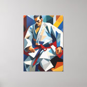 Judo Cubism Canvas Print Leinwanddruck (Vorderseite)