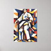 Judo Cubism Canvas Print Leinwanddruck (Vorderseite)