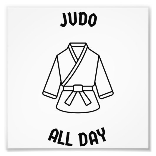 Judo den ganzen Tag Fotodruck (Vorne)
