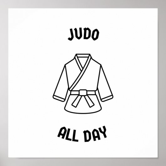 Judo den ganzen Tag Poster (Vorne)