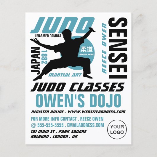 Judo Design, Judo-Klassen Flyer (Vorne)