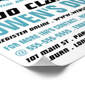 Judo Design, Judo-Klassen-Werbung Poster (Ecke)