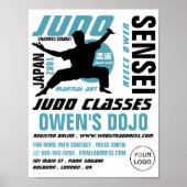 Judo Design, Judo-Klassen-Werbung Poster (Vorne)