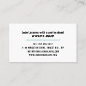 Judo Design, Sensei Visitenkarte (Rückseite)