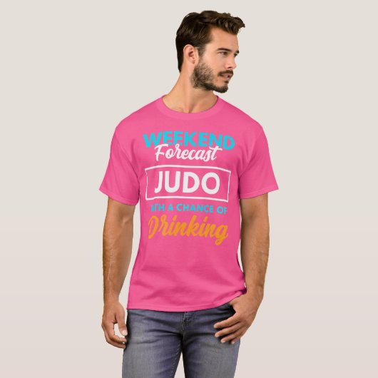 Judo Drinks Funny Judo T-Shirt (Vorne ganz)