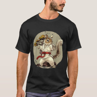 Judo Eichhörnchen Bonsai Baum Kickboxen Taekwondo T-Shirt