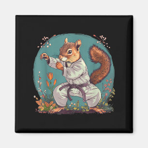 Judo Eichhörnchen Natur Taekwondo Karate MMA Eichh Magnet