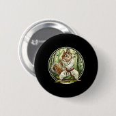 Judo Eichhörnchen Wald Martial Arts Kickboxen Button (Vorne & Hinten)