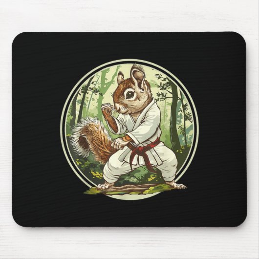 Judo Eichhörnchen Wald Martial Arts Kickboxen Mousepad (Vorne)