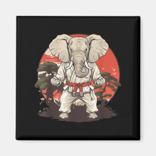 Judo Elefant Natur Kickboxen Taekwondo Kampfsport Magnet
