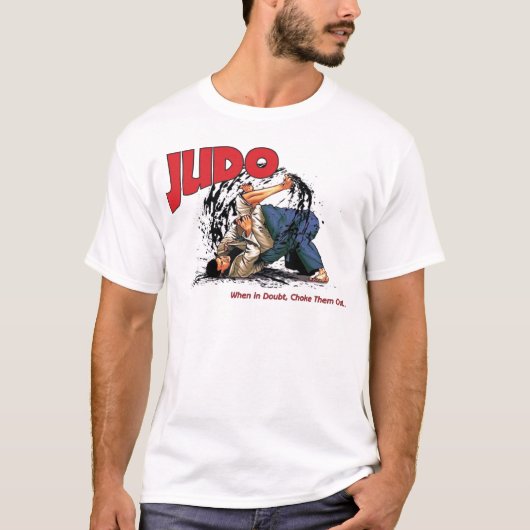 Judo erdrosselt heraus T-Shirt (Vorderseite)