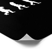 Judo-Evolution cooler Judoka Retro-Geschenk Poster (Ecke)