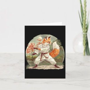 Judo Fox Nature Kickboxen Taekwondo Kampfsport Karte