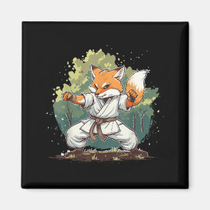 Judo Fox Nature Kickboxen Taekwondo Kampfsport Magnet