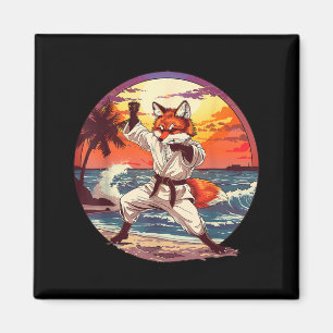 Judo Fox Nature Kickboxen Taekwondo Kampfsport Magnet