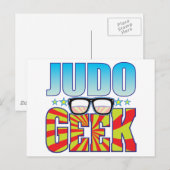 Judo Geek v4 Postkarte (Vorne/Hinten)