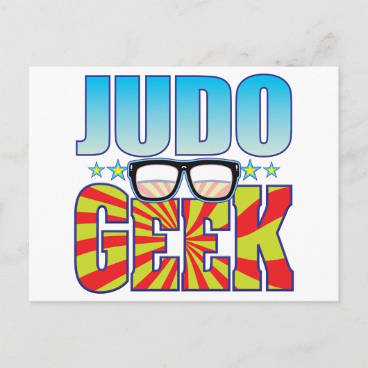 Judo Geek v4 Postkarte (Vorderseite)