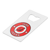 Judo Geldbeutel Flaschenöffner (Rückseite Schrägansicht)