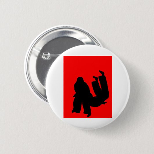 Judo Geschenk Button (Vorne & Hinten)