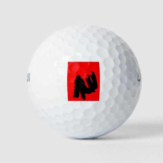 Judo Geschenk Golfball (Vorderseite)