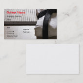 Judo Gi auf Tatami mat Visitenkarte (Vorne/Hinten)