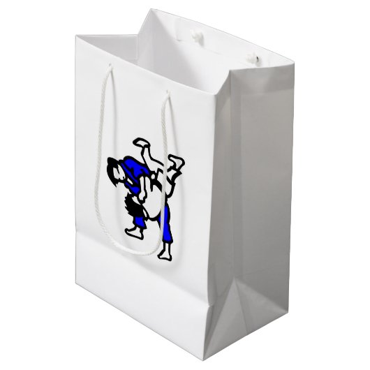 Judo Gift Bags Mittlere Geschenktüte (Vorderseite Schrägansicht)