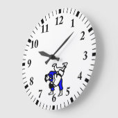 Judo Große Wanduhr (Winkel)