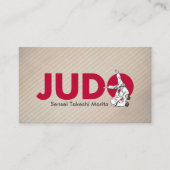 Judo instructor - Kanji and Judoka Visitenkarte (Vorderseite)