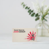 Judo instructor - Kanji and Judoka Visitenkarte (Stehend Vorderseite)