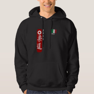 Judo Italien italienische Flagge Judoka Dojo Marti Hoodie