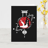 Judo Japan Karte (Gelbe Blume)