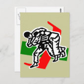Judo Ju Jitsu Postkarte (Vorne/Hinten)