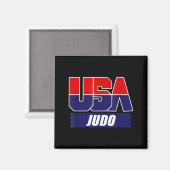 Judo Kampfsport 2024 USA Team Magnet (Vorderseite/Rückseite)