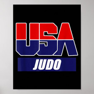 Judo Kampfsport 2024 USA Team Poster