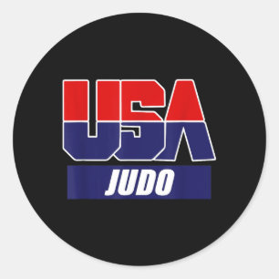 Judo Kampfsport 2024 USA Team Runder Aufkleber