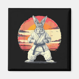 Judo Kaninchen Bunny Natur Kickboxen Taekwondo Magnet