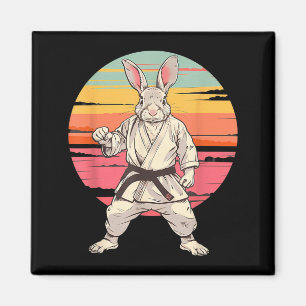 Judo Kaninchen Bunny Natur Kickboxen Taekwondo Magnet